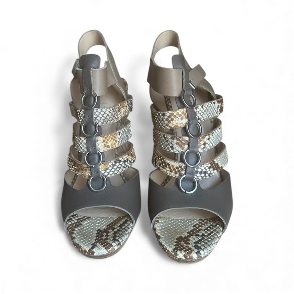 Christian Louboutin Snakeskin sandal heels RETAIL 895 - Picture 4 of 7